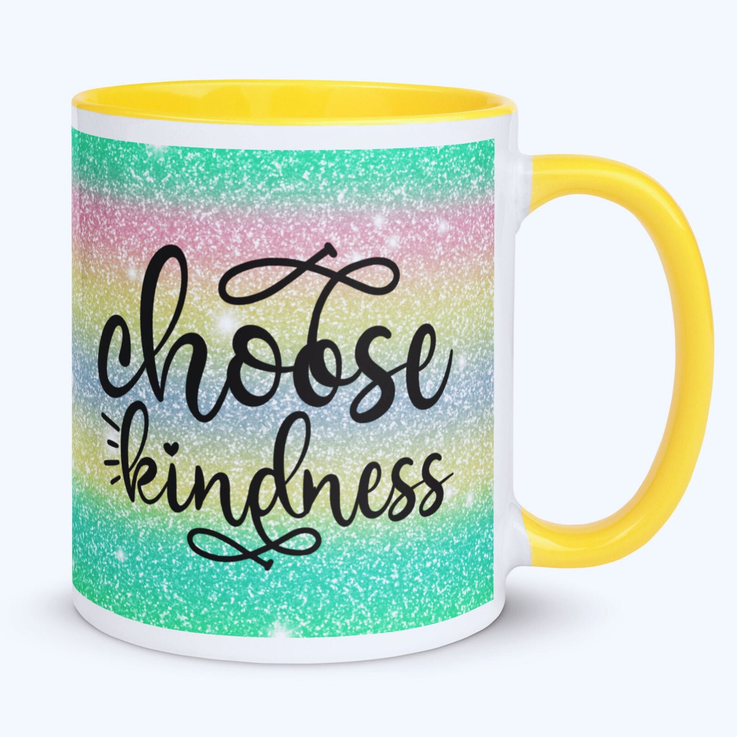 Choose Kindness Mug with Coloured Interior - JOLIFTIFY