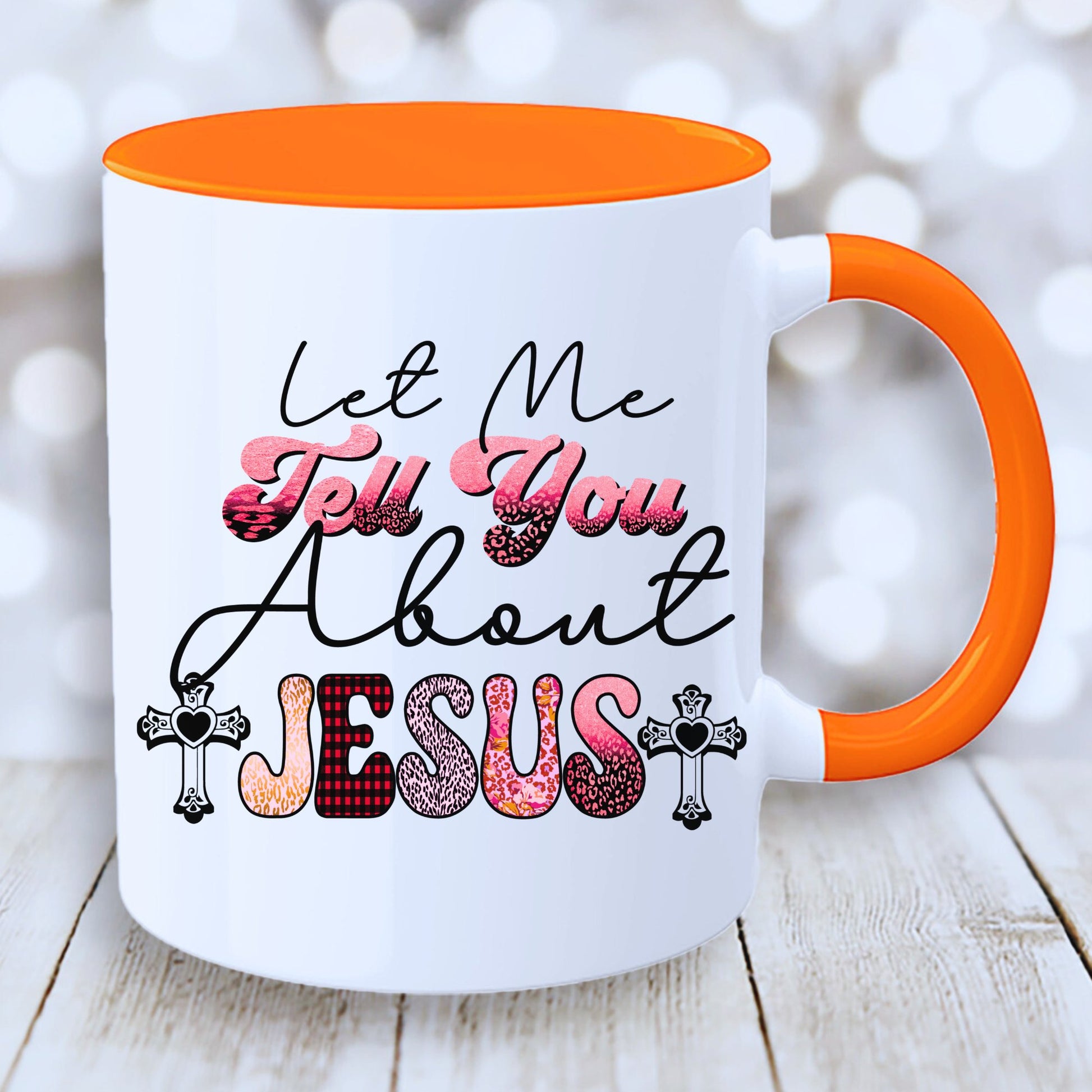 Christian Inspirational Mug with Coloured Interior - JOLIFTIFY