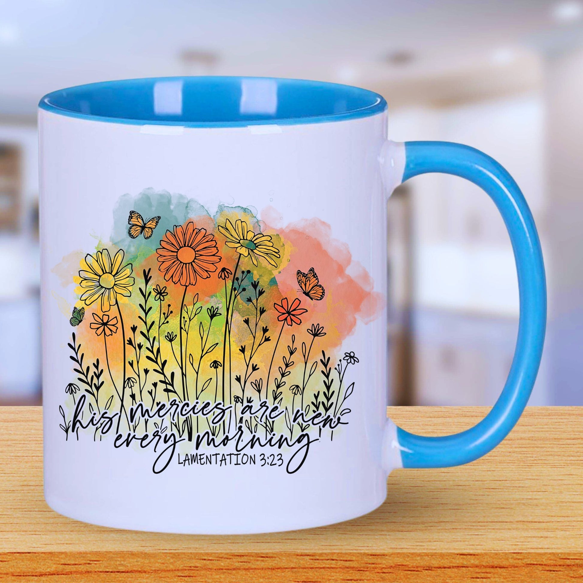 Christian Inspirational Mug with Coloured Interior - JOLIFTIFY