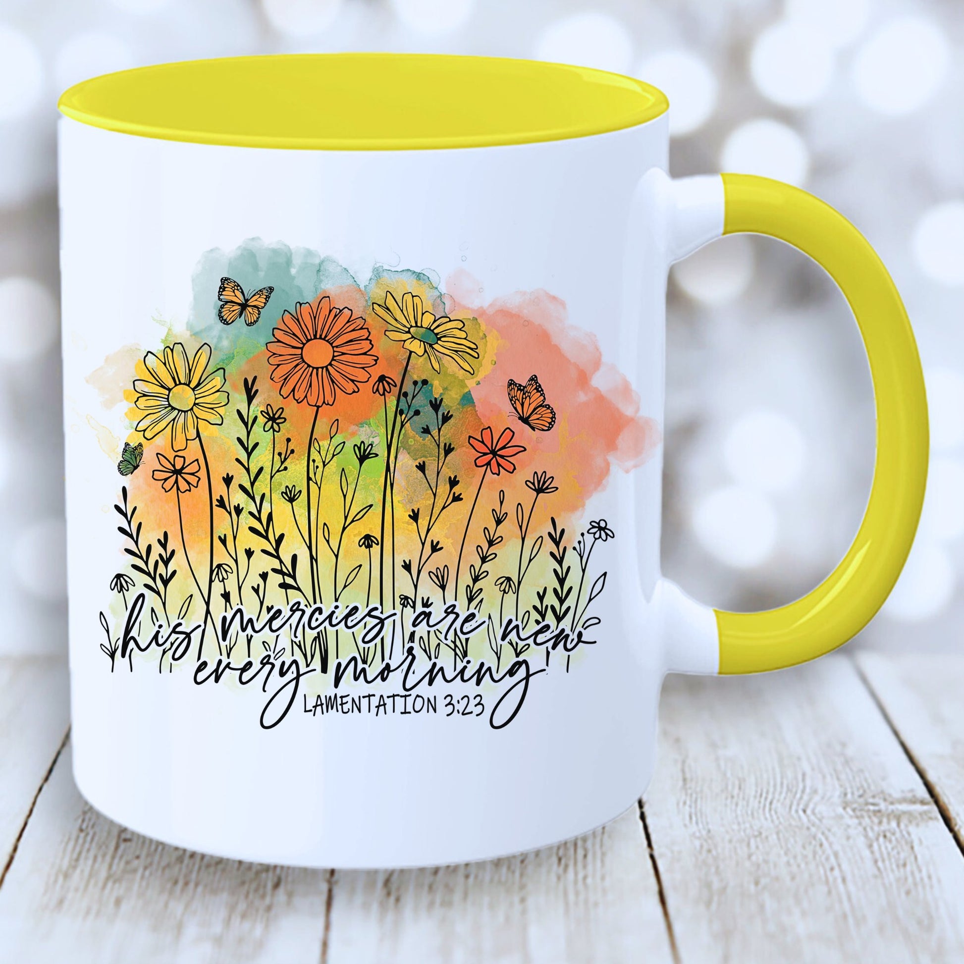 Christian Inspirational Mug with Coloured Interior - JOLIFTIFY