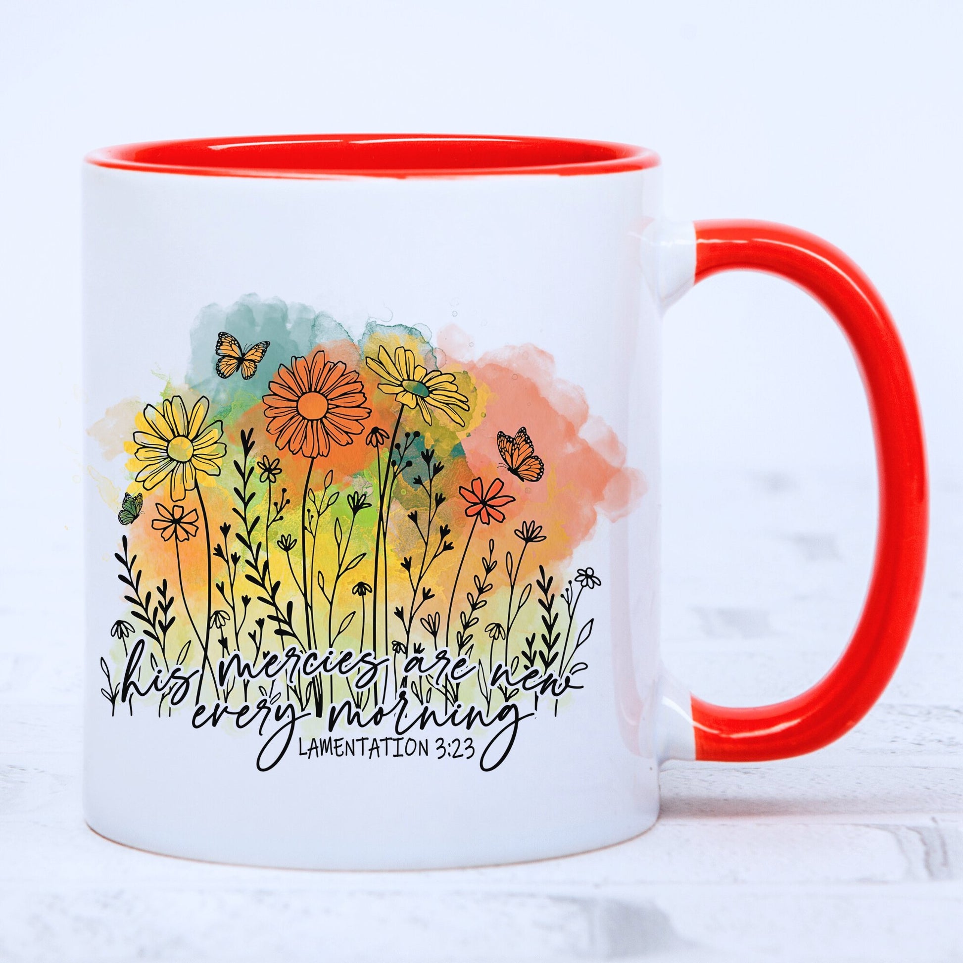 Christian Inspirational Mug with Coloured Interior - JOLIFTIFY