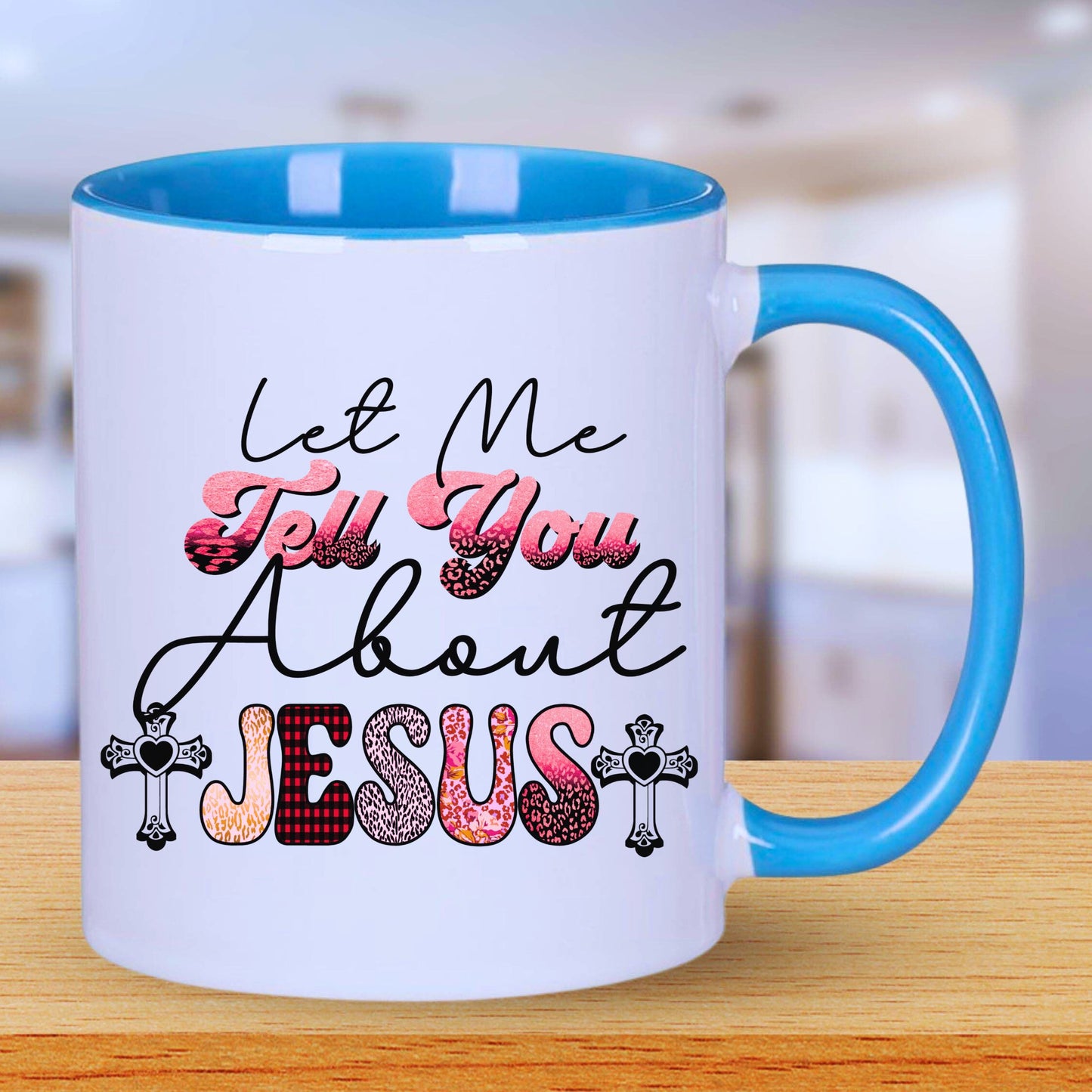 Christian Inspirational Mug with Coloured Interior - JOLIFTIFY