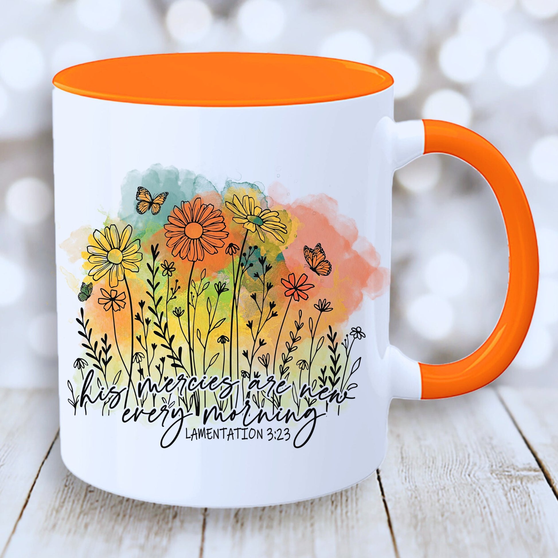 Christian Inspirational Mug with Coloured Interior - JOLIFTIFY