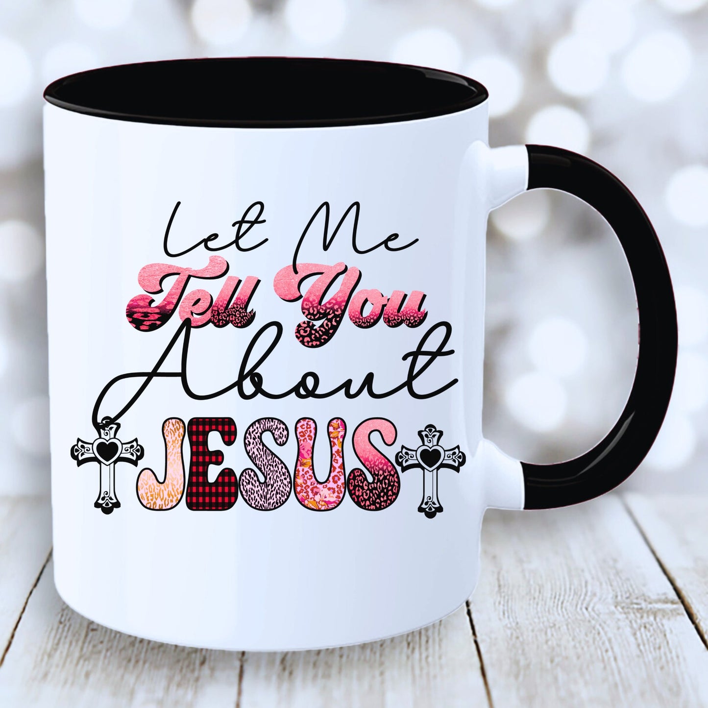 Christian Inspirational Mug with Coloured Interior - JOLIFTIFY