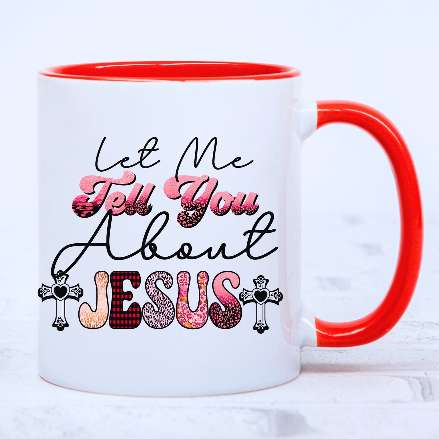 Christian Inspirational Mug with Coloured Interior - JOLIFTIFY