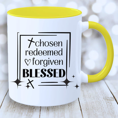 Christian Message Mug with Coloured Interior - JOLIFTIFY