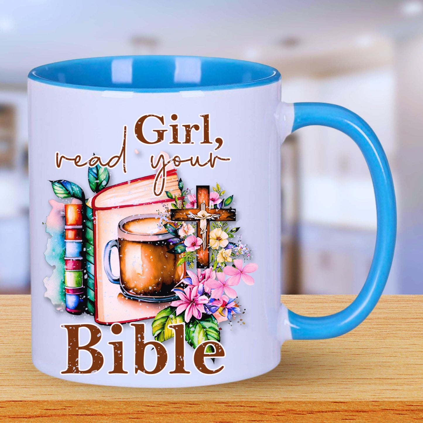 Christian Mug - Girl Read Your Bible Mug - JOLIFTIFY