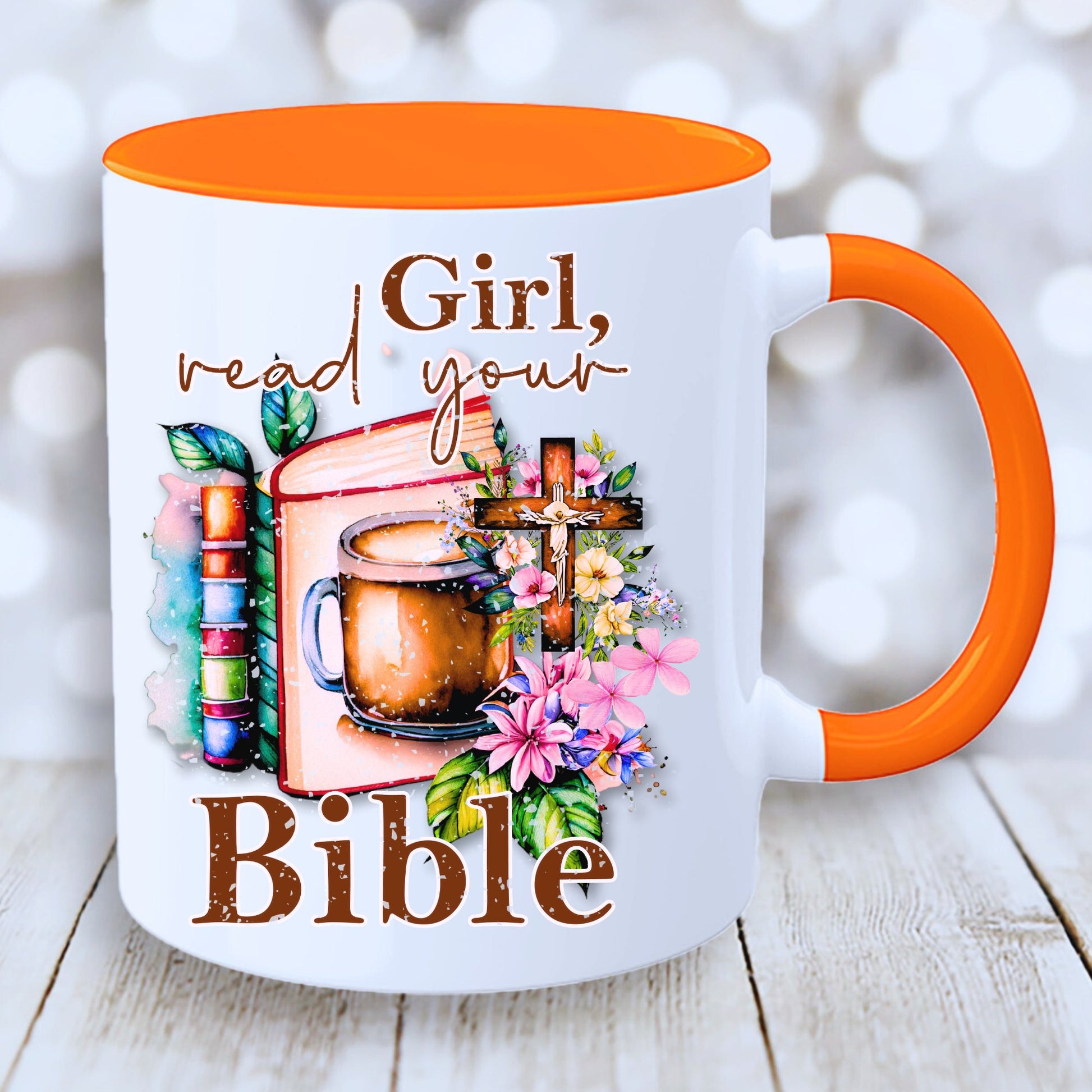 Christian Mug - Girl Read Your Bible Mug - JOLIFTIFY