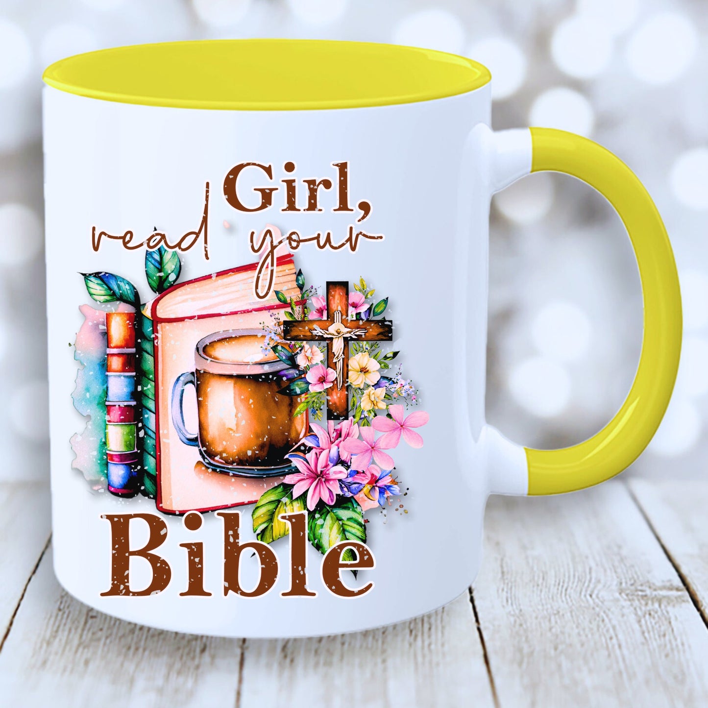 Christian Mug - Girl Read Your Bible Mug - JOLIFTIFY