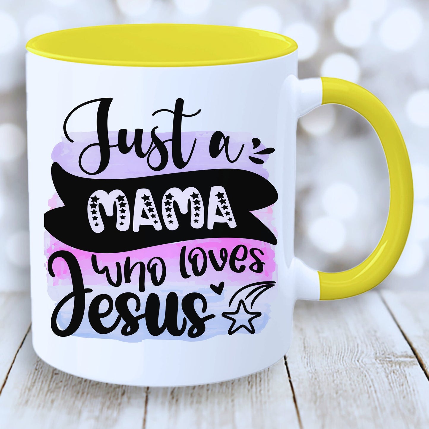 Christian Mum Mug with Coloured Interior - JOLIFTIFY