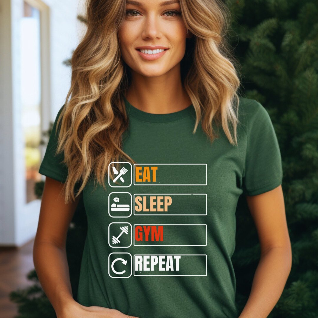 Eat Sleep Gym PremiumT-Shirt - JOLIFTIFY