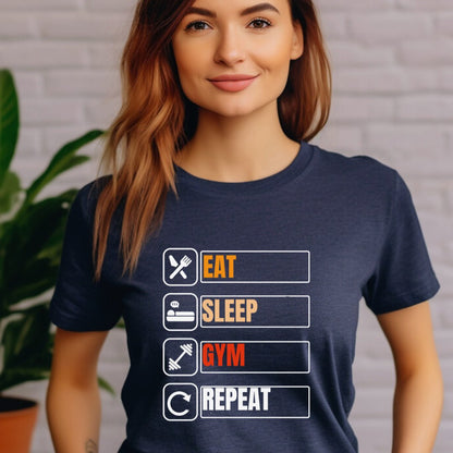 Eat Sleep Gym PremiumT-Shirt - JOLIFTIFY