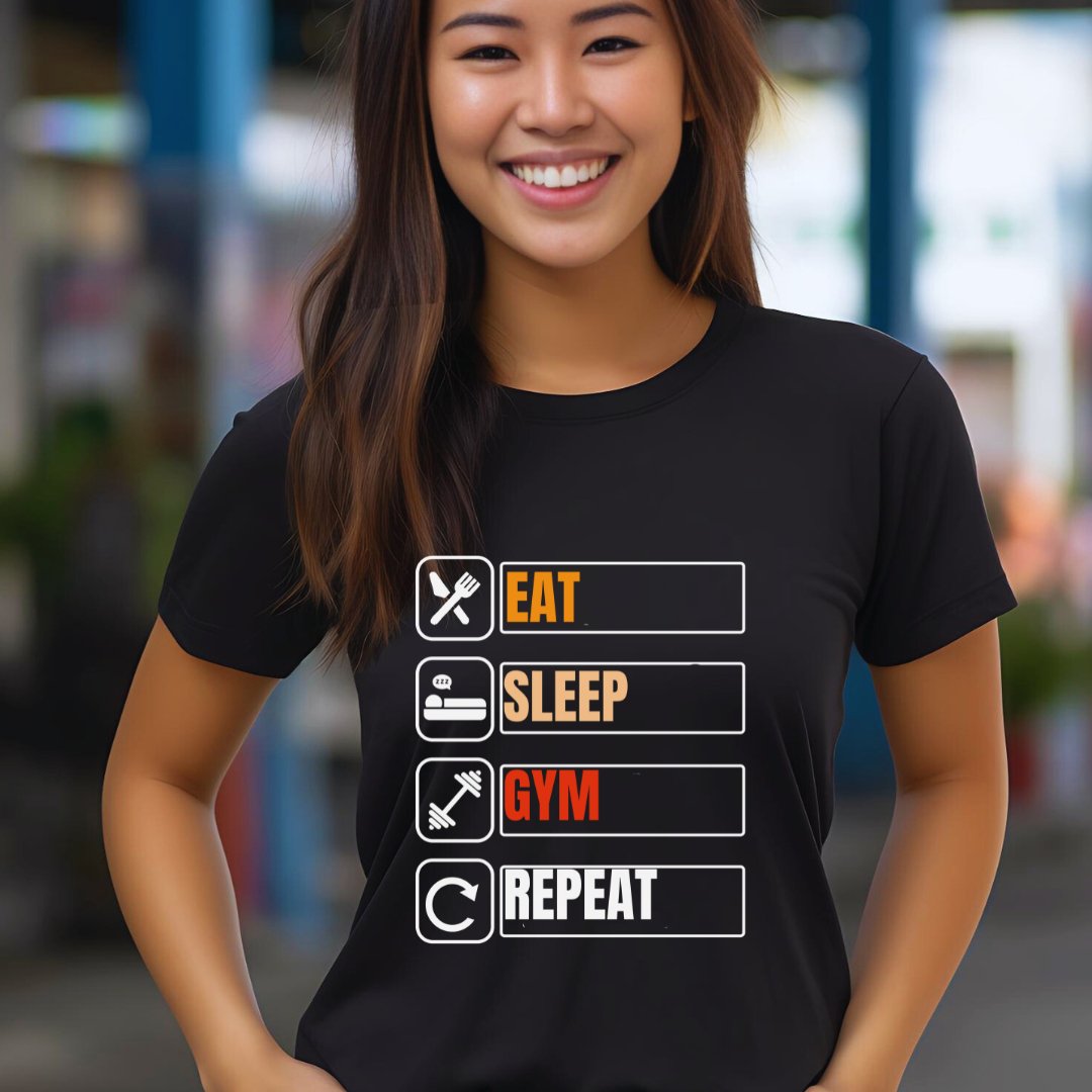 Eat Sleep Gym PremiumT-Shirt - JOLIFTIFY