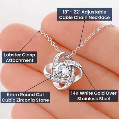 Eternal Love Knot Necklace Without Message Card - JOLIFTIFY