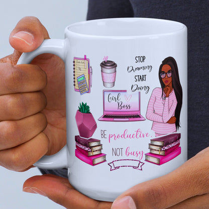 Exclusive Boss Lady Motivational White mug - JOLIFTIFY