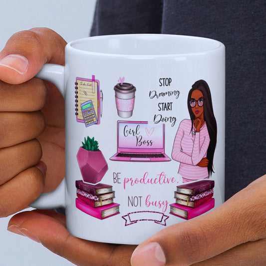 Exclusive Boss Lady Motivational White mug - JOLIFTIFY