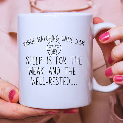 Funny Movie Enthusiasts Mug - Binge Watching Till 3:AM