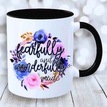 I'm Fearfully Made Mug with Coloured Interior