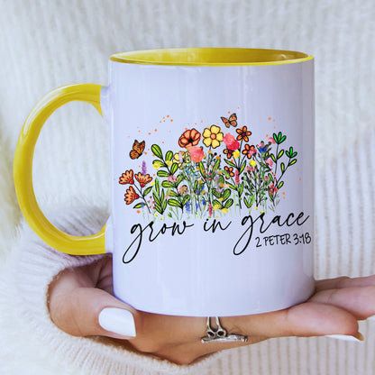 Inspirational Christian Mug with Coloured Interior