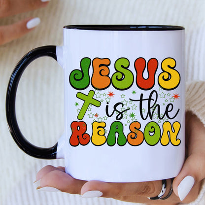 Jesus Is The Reason Mug with Coloured Interior