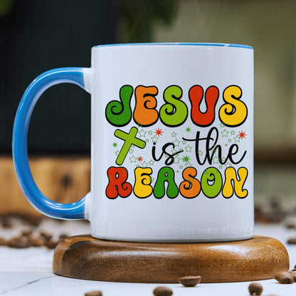 Jesus Is The Reason Mug with Coloured Interior