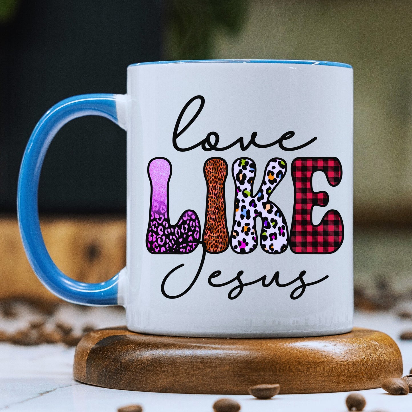 Love Like Jesus Mug with Coloured Interior