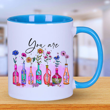 Motivational Mug for Instant Resilience with Coloured Interior