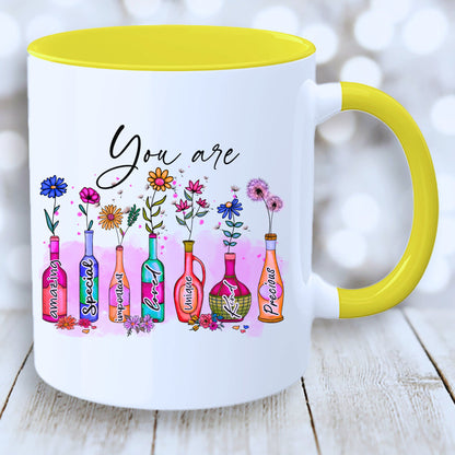 Motivational Mug for Instant Resilience with Coloured Interior