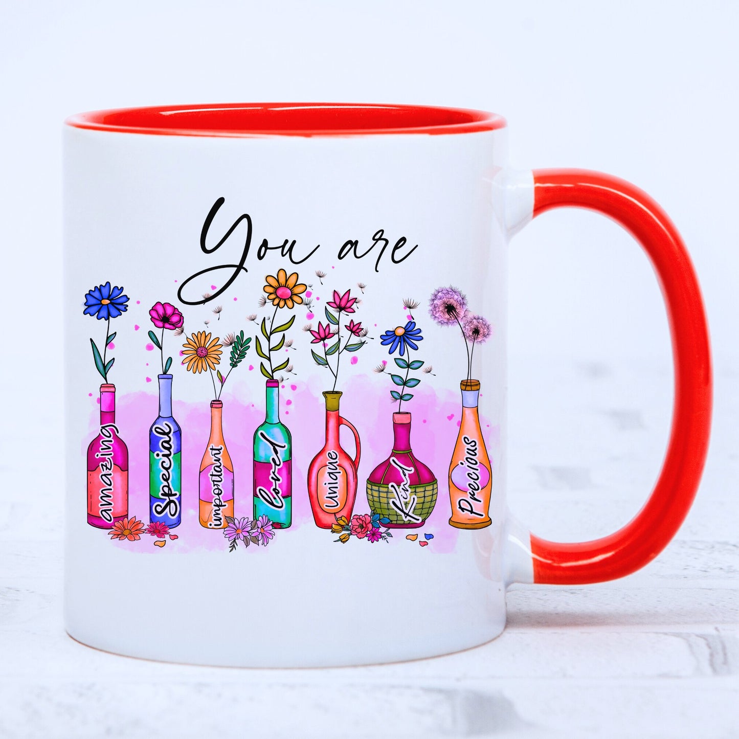 Motivational Mug for Instant Resilience with Coloured Interior