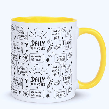 Motivational Mug with Coloured Interior