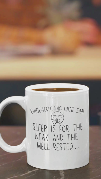 Funny Movie Enthusiasts Mug - Binge Watching Till 3:AM