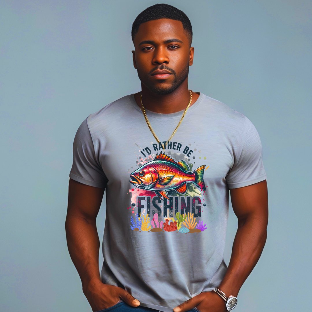 Rather Go Fishing T-Shirt - JOLIFTIFY