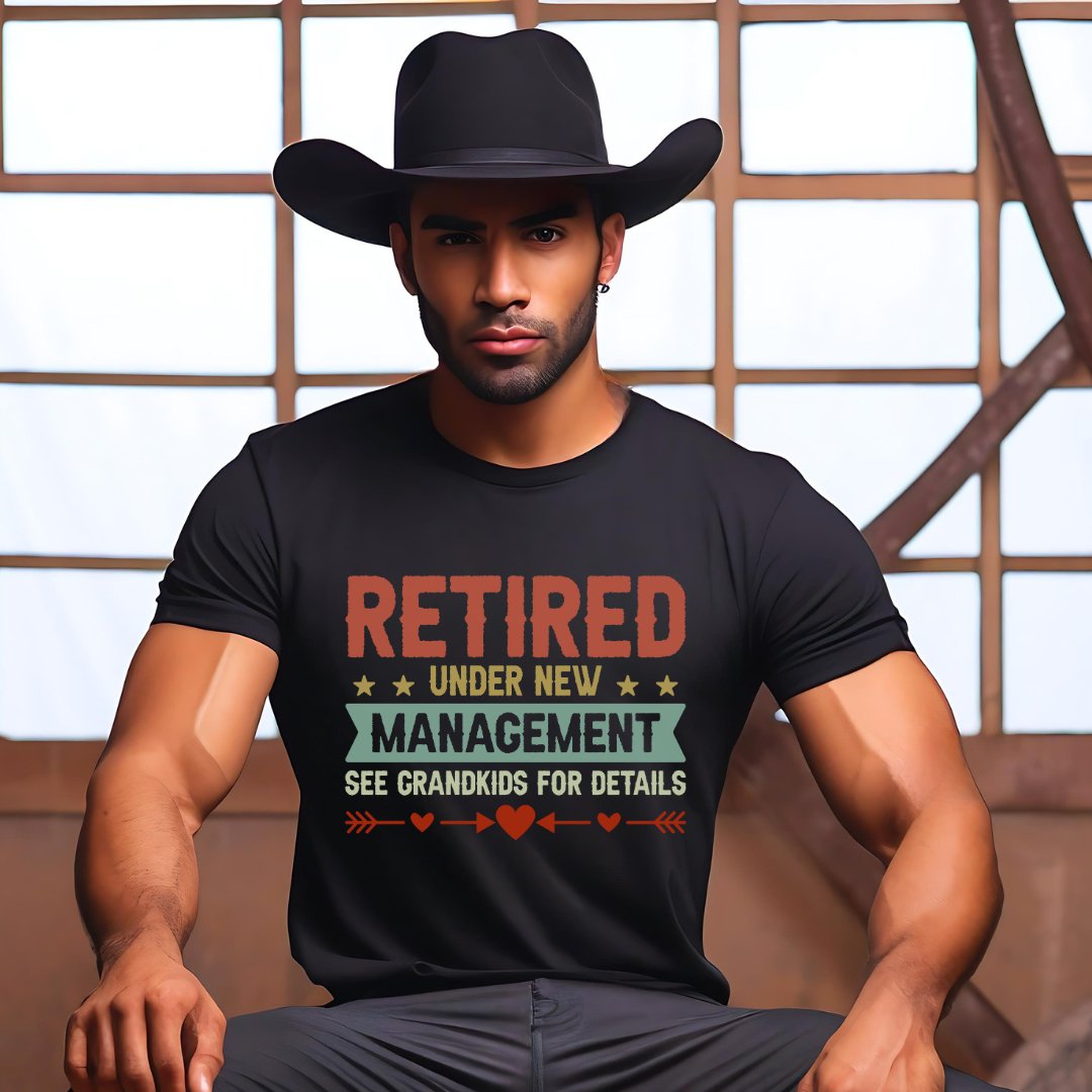 Retired Under New Management T-Shirt - JOLIFTIFY