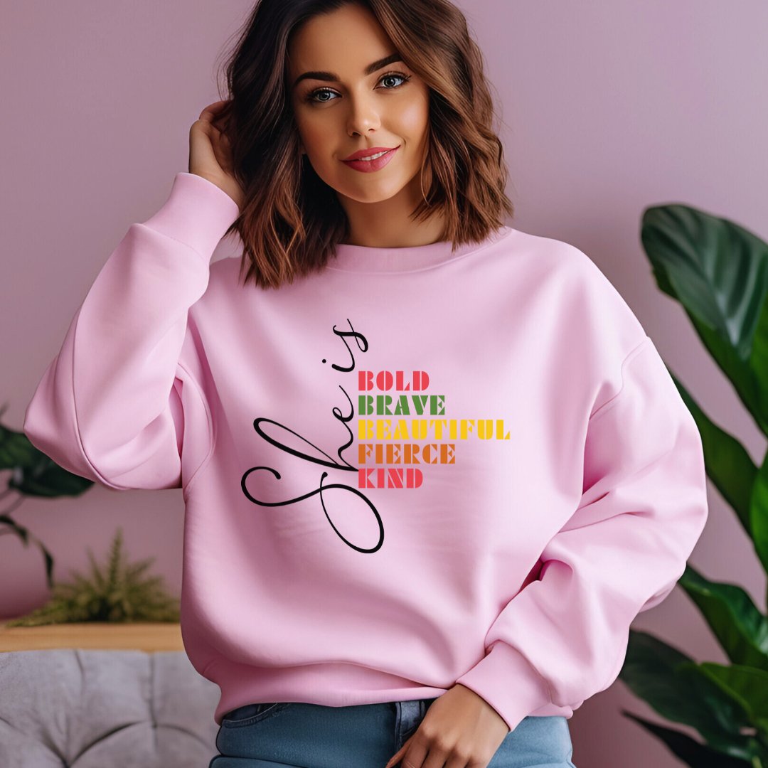 She Is Bold Brave Sweatshirt