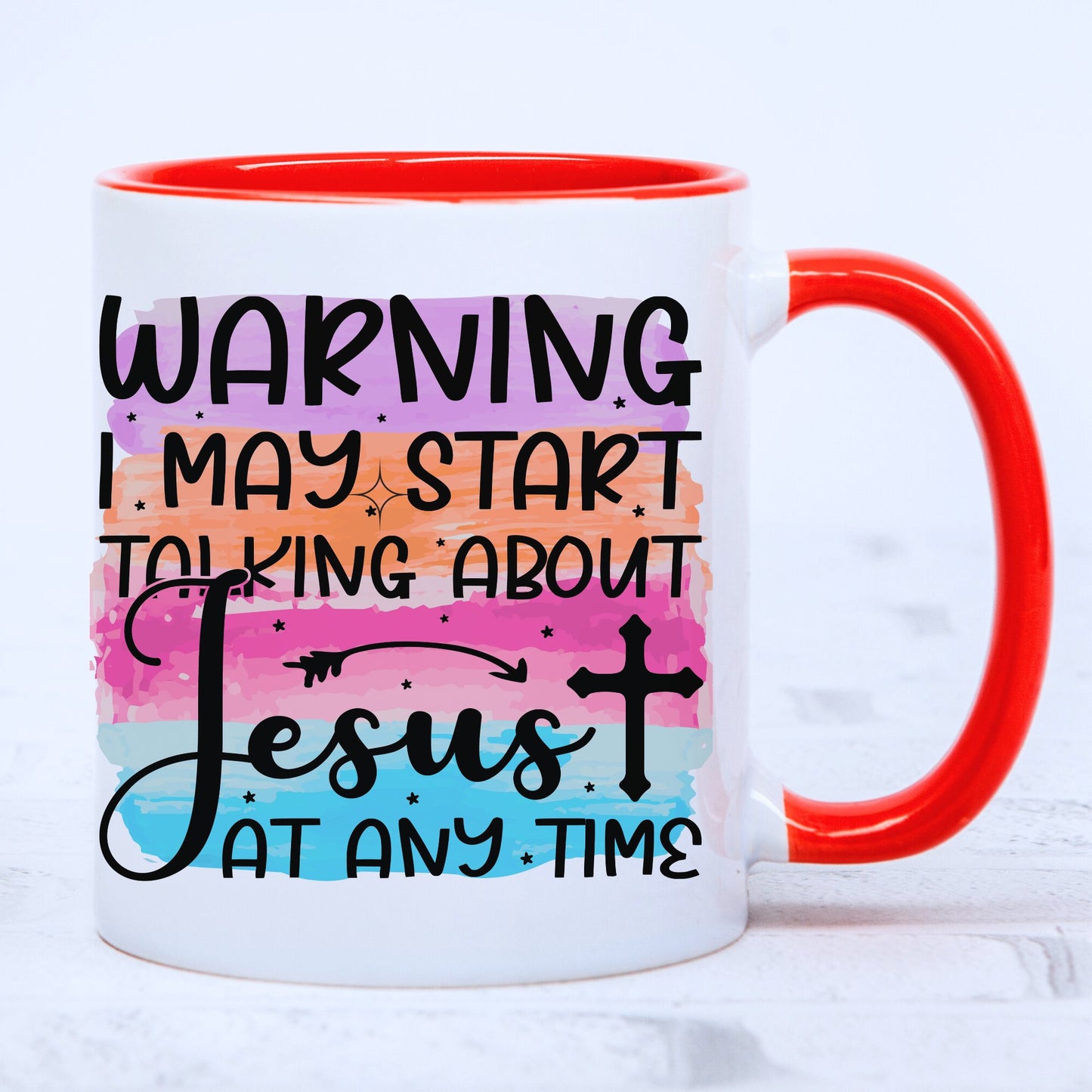 Talking About Jesus Mug with Coloured Interior