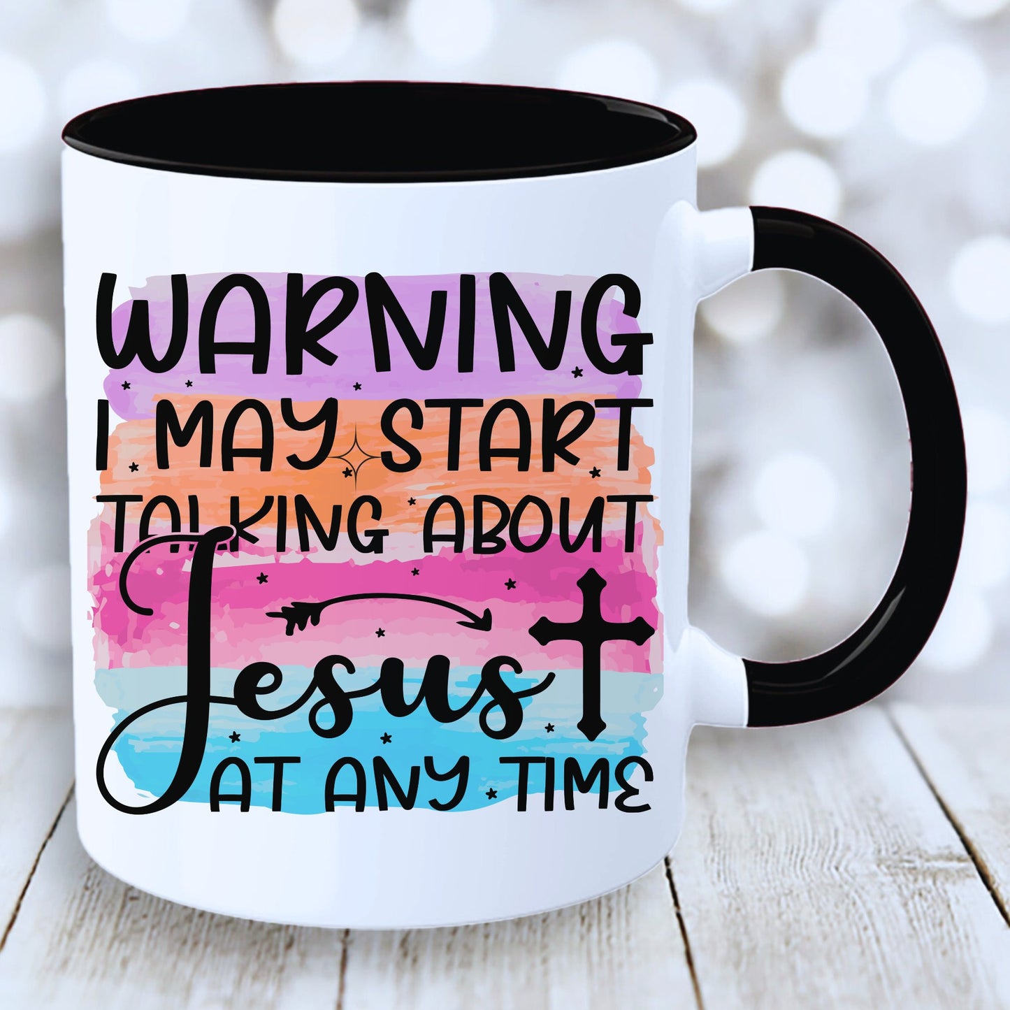 Talking About Jesus Mug with Coloured Interior