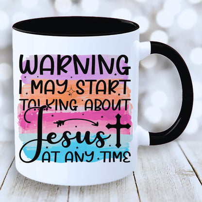 Talking About Jesus Mug with Coloured Interior