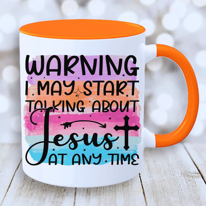 Talking About Jesus Mug with Coloured Interior