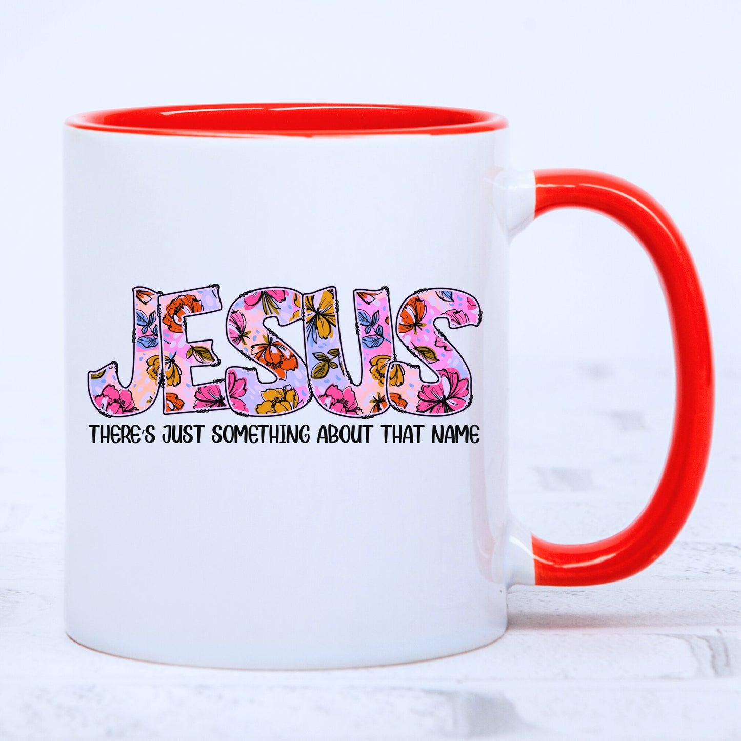 The Name Jesus Mug with Coloured Interior