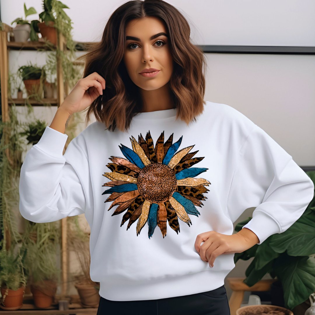 Unique Colourful Sunflower Sweatshirt