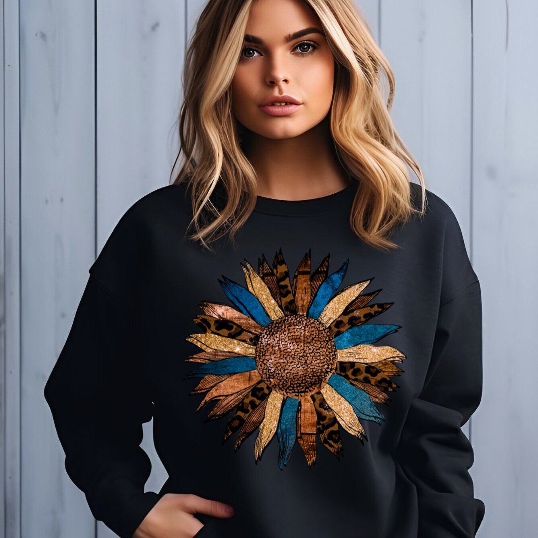 Unique Colourful Sunflower Sweatshirt