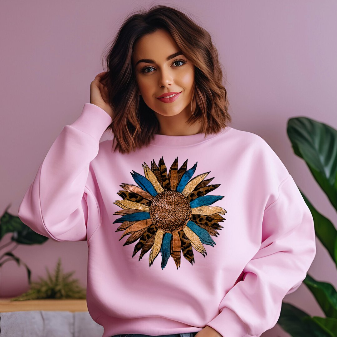 Unique Colourful Sunflower Sweatshirt