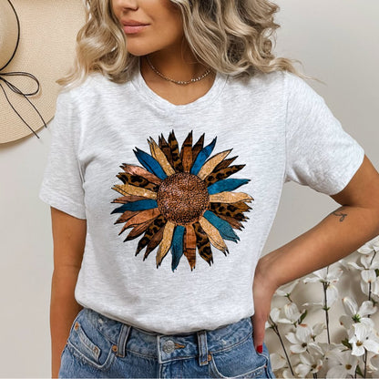 Unique Colourful Sunflower T-shirt