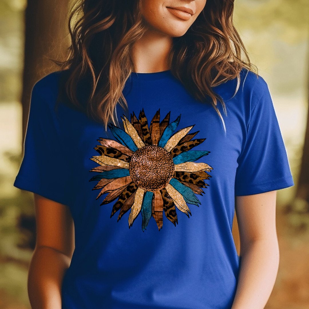 Unique Colourful Sunflower T-shirt