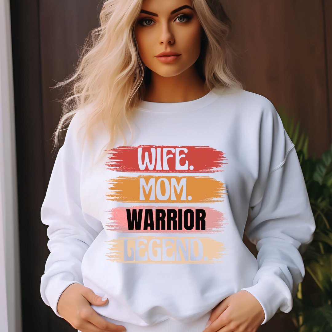 Wife Mom Warrior Sweatshirt