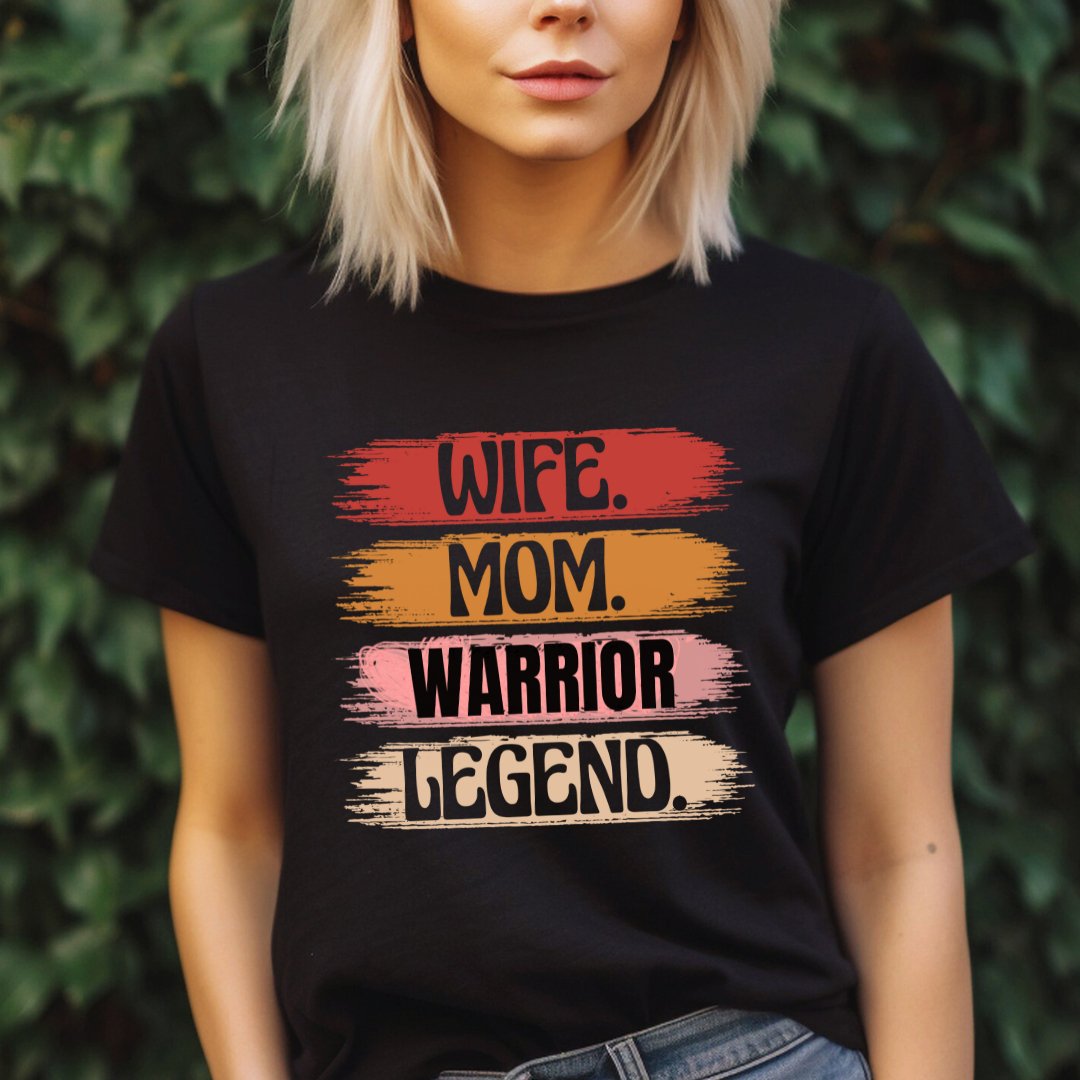 Wife Mom Warrior T-Shirt