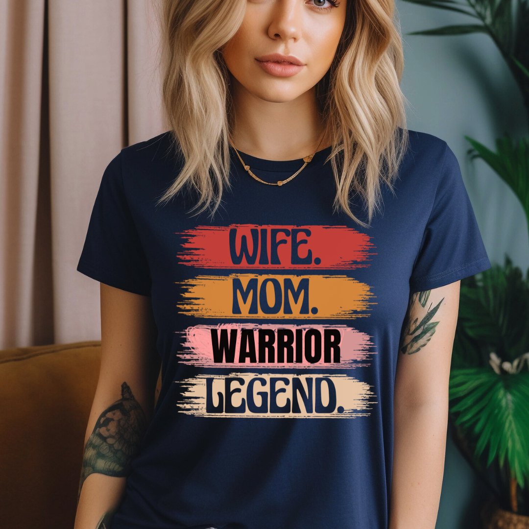 Wife Mom Warrior T-Shirt