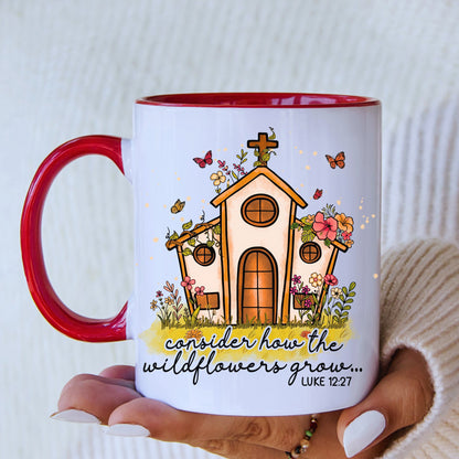 Wildflower  Mug with Coloured Interior