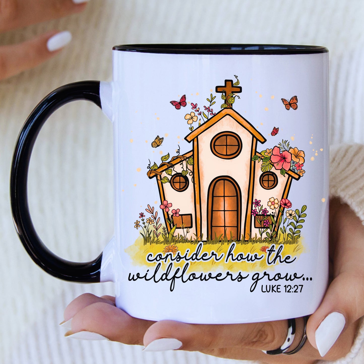 Wildflower  Mug with Coloured Interior